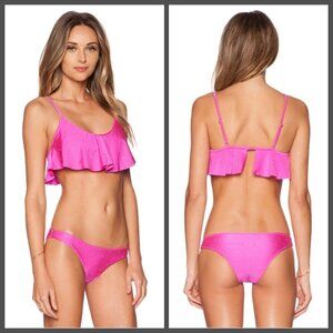 💕AMUSE SOCIETY💕 Bikini ~ Presley Stud Top + Eliza Stud Skimpy Bottom Small NWT
